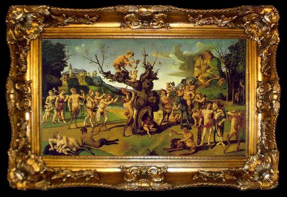 framed  Piero di Cosimo The Discovery of Honey, ta009-2